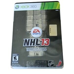 NHL 13 Stanley Cup Edition Xbox 360 EA Sports Hockey Steelbook Collector's Case